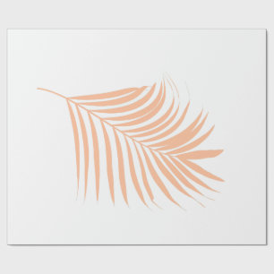 Papier Cadeau Peach Fuzz Mariages Tropical Palm Leaf Motif