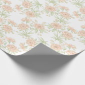 Papier Cadeau Peach Rose Wedding (Coin)