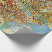 Papier Cadeau Peach Tree rose en fleurs par Vincent van Gogh (Coin)