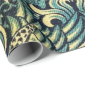 Papier Cadeau Peacock Et Dragon William Morris (Coin rond)