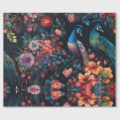 Papier Cadeau Peacock Garden Wallpaper Art (Plat)