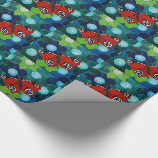 Papier Cadeau Peacock Papillon peint (Coin)