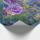 Papier Cadeau Peacock vintage pour toutes les occasions (Coin)