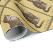 Papier Cadeau Peake, le chat tabby de Chessie (Coin rond)