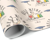 Papier Cadeau Peanuts Snoopy Best Wishes Graduation Pattern (Coin rond)