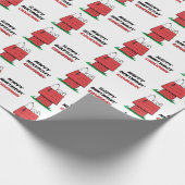 Papier Cadeau Peanuts Snoopy Dog House Birthday Wrapping Paper (Coin)
