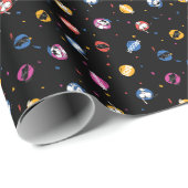 Papier Cadeau Peanuts Snoopy Graduation Celebration Pattern (Coin rond)