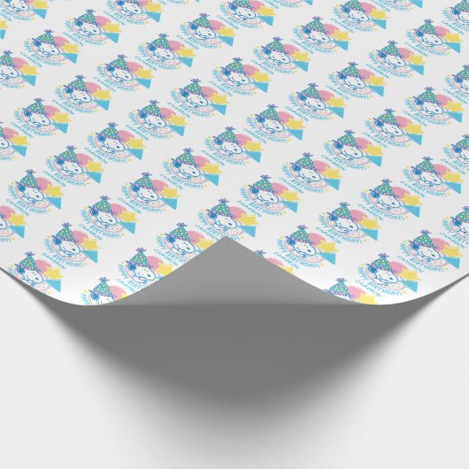 Papier Cadeau PEANUTS | Snoopy Joyeux Ballons d'anniversaire (Coin)