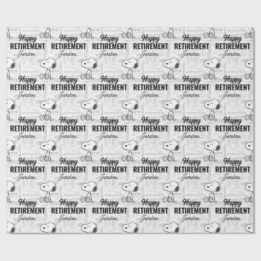 Papier Cadeau PEANUTS | Snoopy on Black White Comics (Plat)