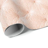 Papier Cadeau Pearl beige cuir texture (Coin rond)