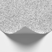 Papier Cadeau Pearl White Luxe Parties scintillant en argent (Coin)