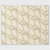 Papier Cadeau Pearly Pearls Ivory Creamy Mariage nuptiale Annive (Plat)