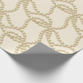 Papier Cadeau Pearly Pearls Ivory Creamy Mariage nuptiale Annive (Coin)