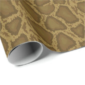 Papier Cadeau Peau de serpent, motif reptile (Coin rond)