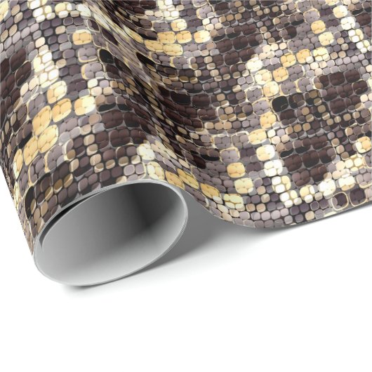 Papier Cadeau Peau de serpent, Python, Anaconda, peau, reptile, (Coin rond)