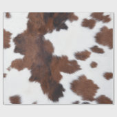 Papier Cadeau peau de vache blanc (Plat)