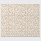 Papier Cadeau Peau de vache Motif Beige Western Rodeo Boy Annive (Plat)