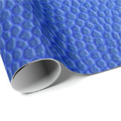 Papier Cadeau peau en cuir bleu texture (Coin rond)