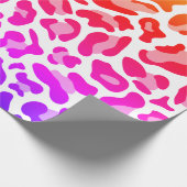 Papier Cadeau Peau léopard arc-en-ciel (Coin)