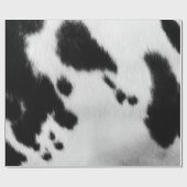 Papier Cadeau Peau noire et blanche de vache à Faux (Plat)