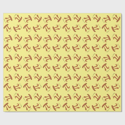 Papier cadeau Pecan Pi Cute Math Pi Day (Plat)