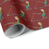 Papier Cadeau Pêche (Coin rond)