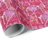 PAPIER CADEAU PÊCHE (Coin rond)