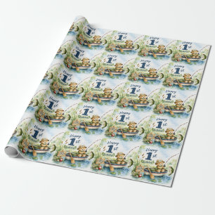 Papier Cadeau Pêche 1er Anniversaire