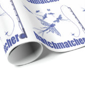 Papier Cadeau Pêche à la mouche (Coin rond)