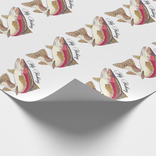 Papier Cadeau Pêche à la mouche (Coin)