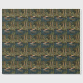 Papier Cadeau Pêche à la mouche rustique (Plat)