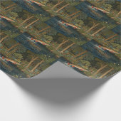 Papier Cadeau Pêche à la mouche rustique (Coin)