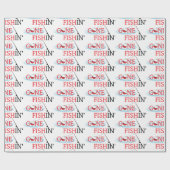 Papier Cadeau Pêche à la traîne (Plat)