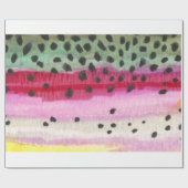 Papier Cadeau Pêche à la truite arc-en-ciel (Plat)