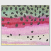 Papier Cadeau Pêche à la truite arc-en-ciel, Ichthyologie (Plat)