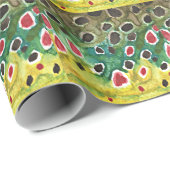 Papier Cadeau Pêche à la truite Brown (Coin rond)