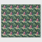 Papier Cadeau Pêche avec Noël du Père Noël (Plat)