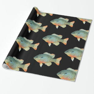 Papier Cadeau Pêche de perche de Sunfish de brème de bord de