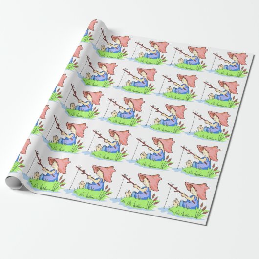 Papier Cadeau Pêche des garçons (Déroulé)