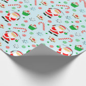 Papier Cadeau Pêche Pêcheur Noël (Coin)