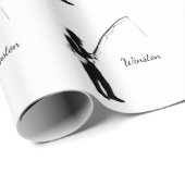 Papier Cadeau Pêche personnelle (Coin rond)