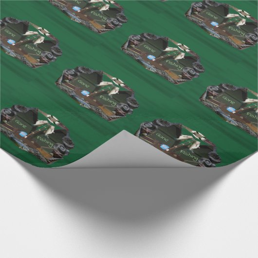 Papier Cadeau Pêche terminée (Coin)