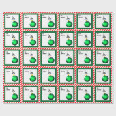 Papier Cadeau Pêche unique Noël pêcheur (Plat)