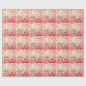 Papier Cadeau Pêche Van Gogh Fleurs d'amandier (Plat)