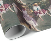 Papier Cadeau Pêche vintage (Coin rond)