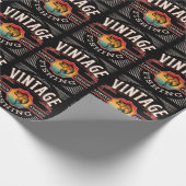 Papier Cadeau PÊCHE vintage ÉDITION LIMITÉE (Coin)