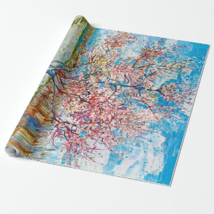 Papier Cadeau Pêcher en fleurs, Van Gogh