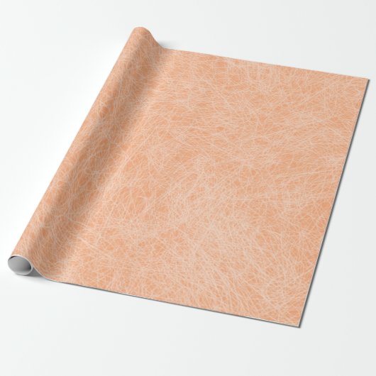 Papier Cadeau Pêcher Fuzz Faux Cuir (Déroulé)