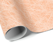 Papier Cadeau Pêcher Fuzz Faux Cuir (Coin rond)