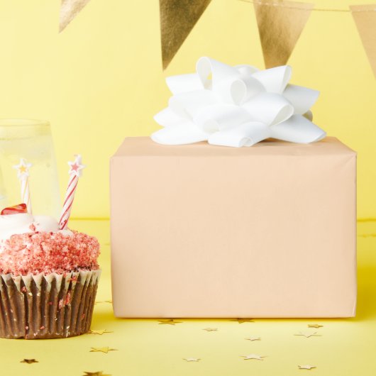 Papier Cadeau Pêches et Crème (Fête d'anniversaire)